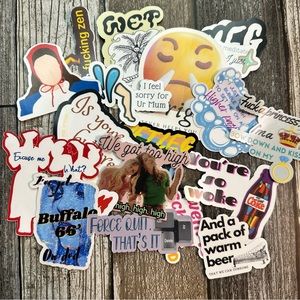 Wet leg sticker pack